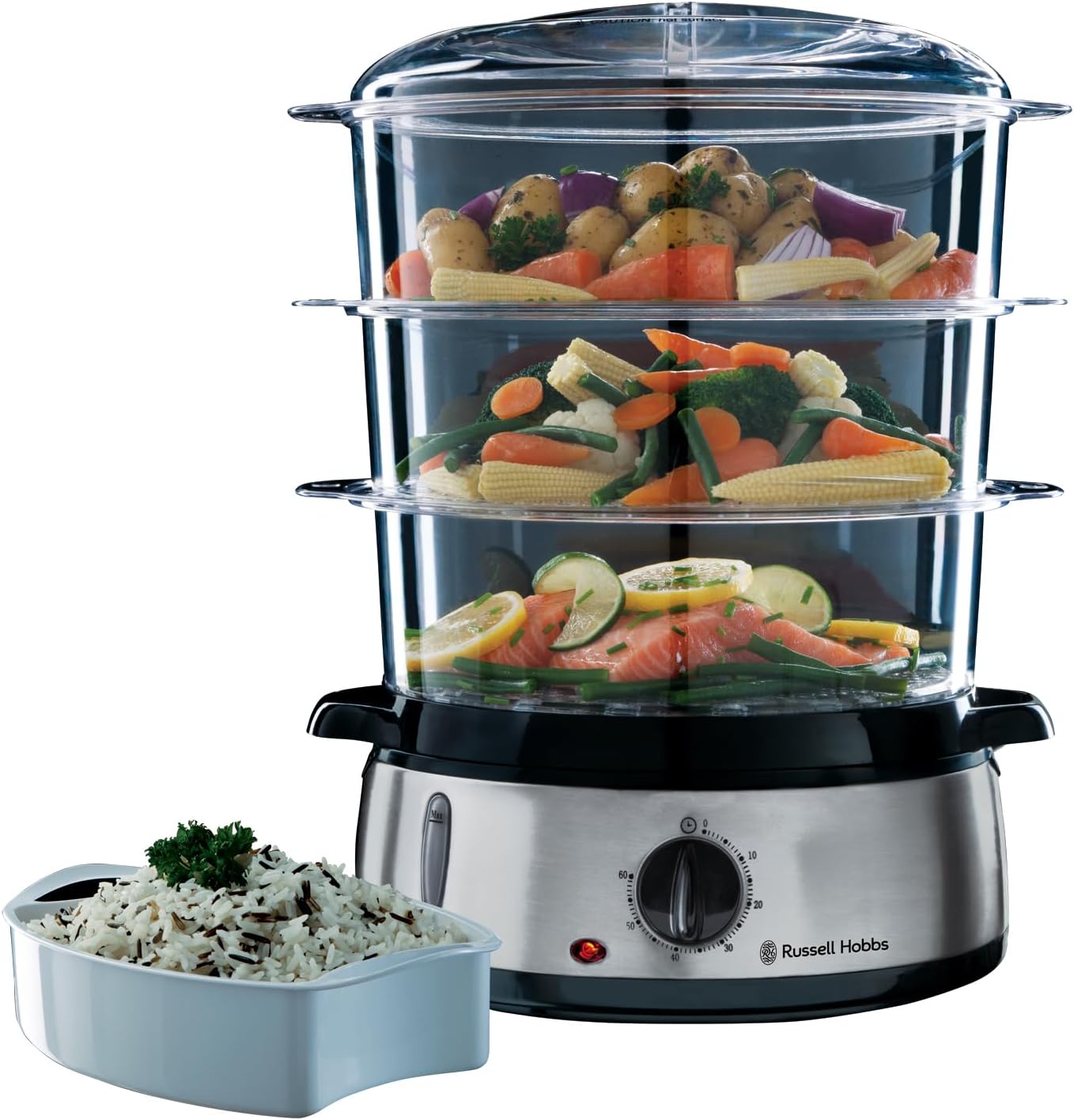 Russell Hobbs Cuiseur Vapeur [Grande capacité] Cook@Home (800W, 9 L,…