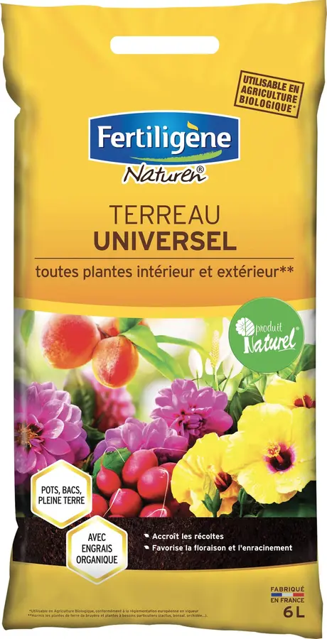 FERTILIGÈNE Naturen Terreau Universel 6L – Formule enrichie en Engrais…