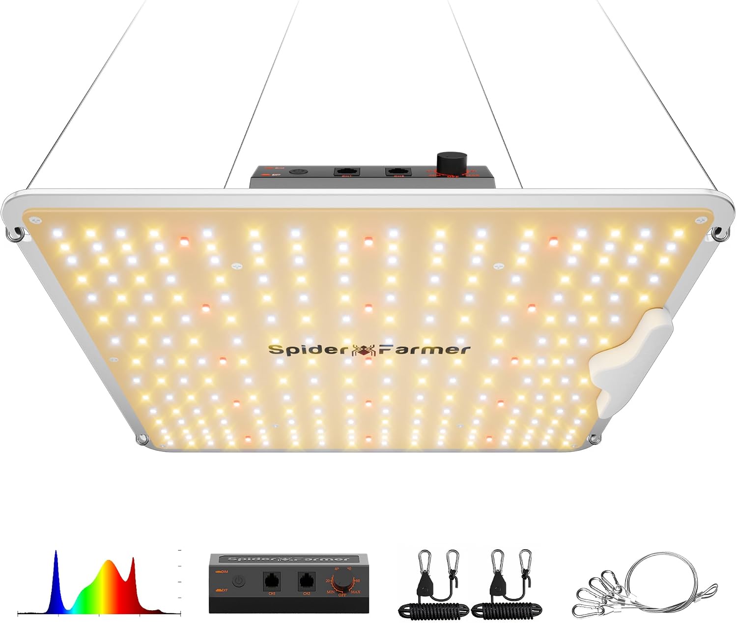 Spider Farmer SF1000 Lampe de Croissance Horticole LED 100W