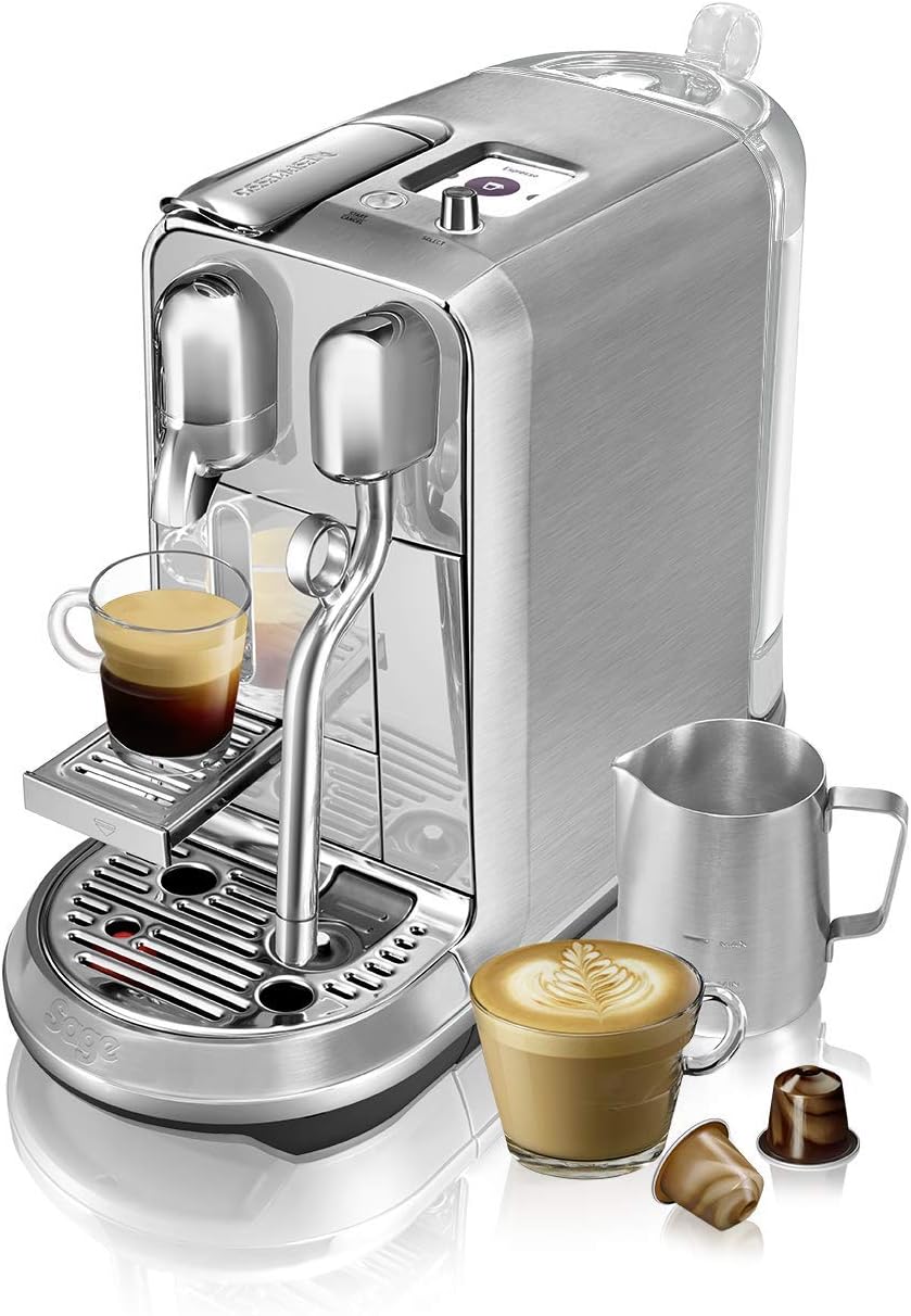 Nespresso Creatista Plus Cafetière Chrome SNE800BSS, Sage Appliances