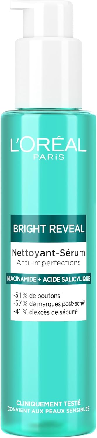 L'Oréal Paris Bright Reveal Nettoyant-Sérum Anti-Imperfections 150ml…