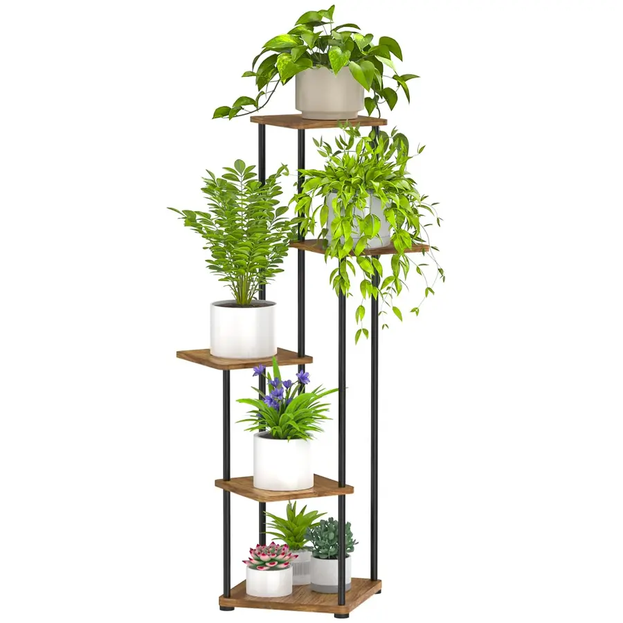 Support Plantes Intérieur à 5 Niveaux