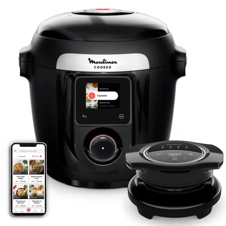 Moulinex - Cookeo Wi-Fi 10-en-1 Multicuiseur + extra crisp - 6 L - No…