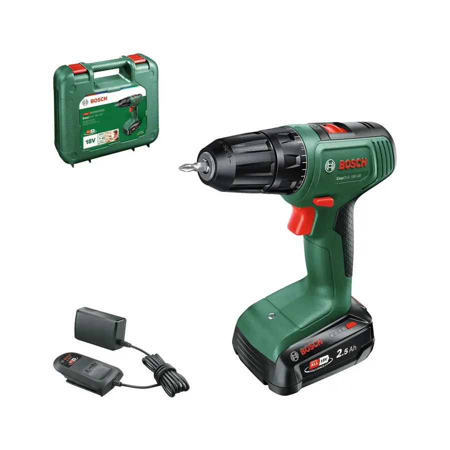 Bosch Perceuse-visseuse à percussion sans fil EasyImpact 18V-38 (1…