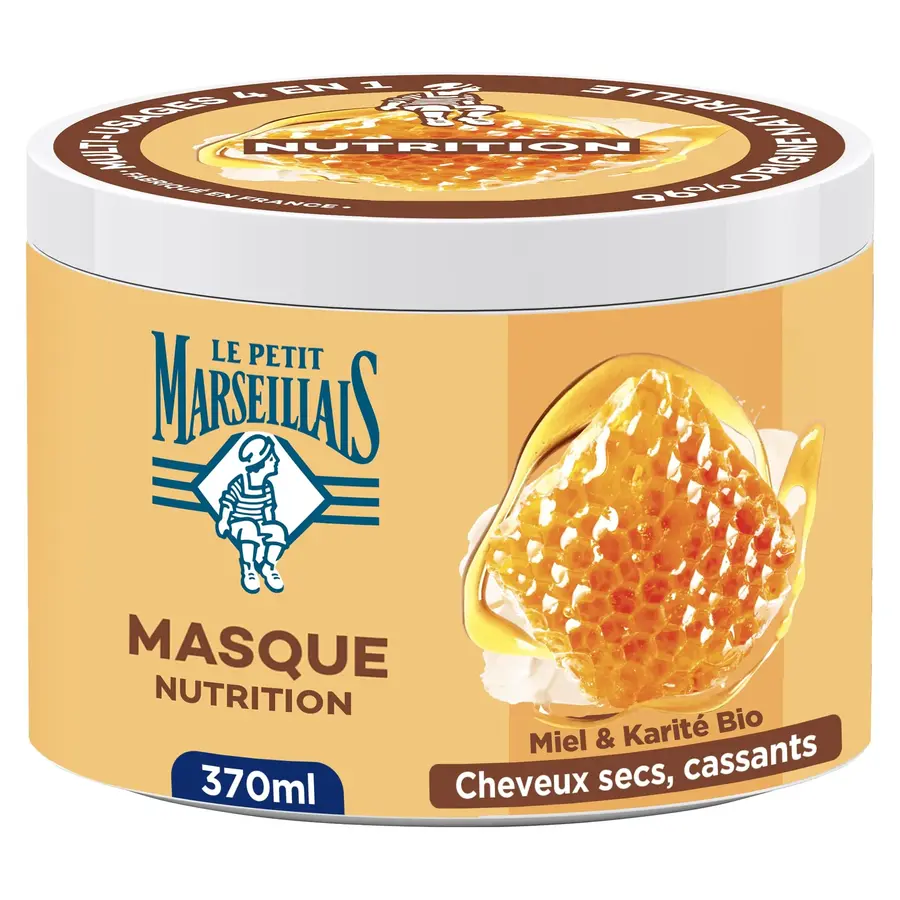 Le Petit Marseillais Masque 4 en 1 Miel de Provence et Karité Bio